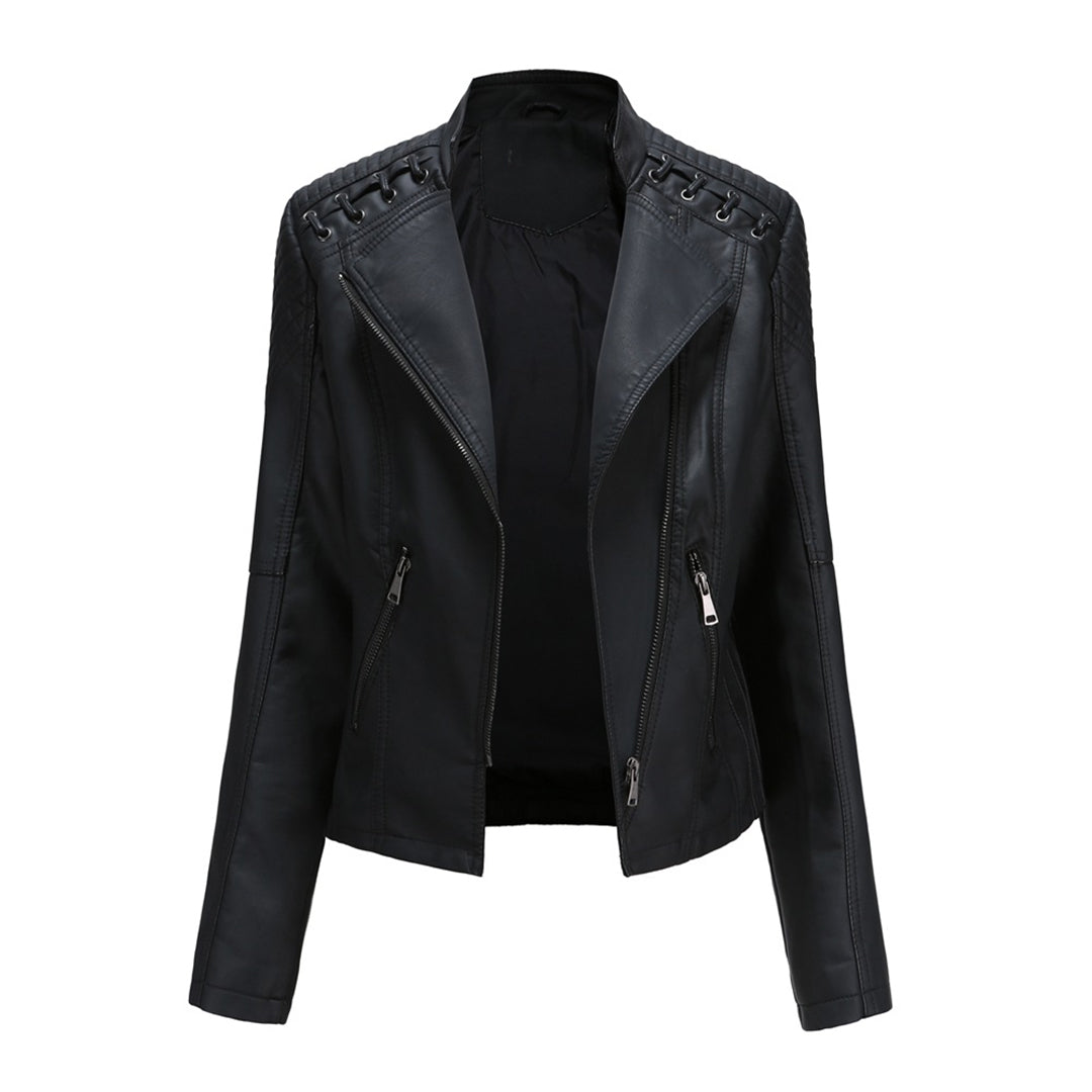 Norvielle Herren Lederjacke Slim Fit