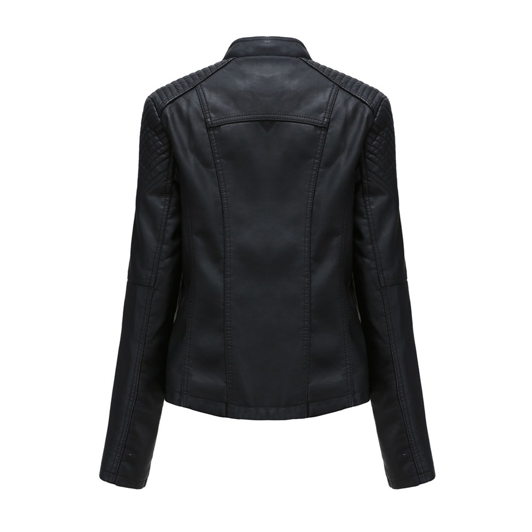 Norvielle Herren Lederjacke Slim Fit