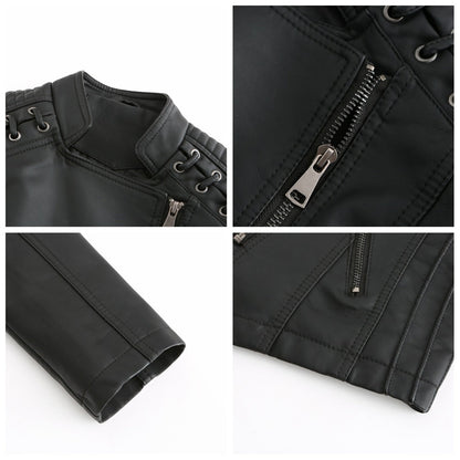 Norvielle Herren Lederjacke Slim Fit - Norvielle