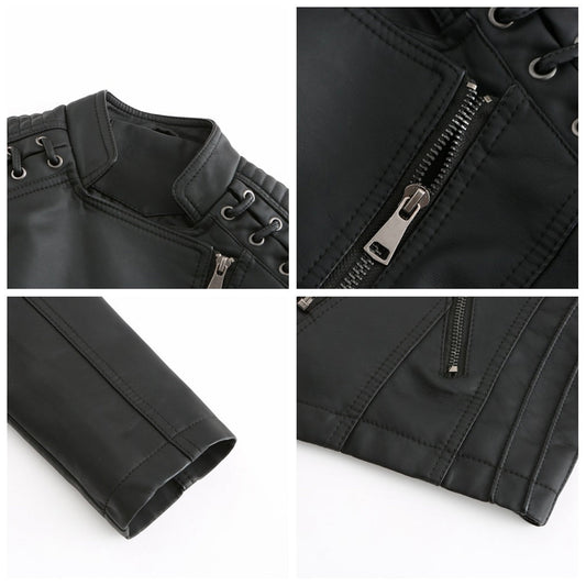 Norvielle Herren Lederjacke Slim Fit - Norvielle