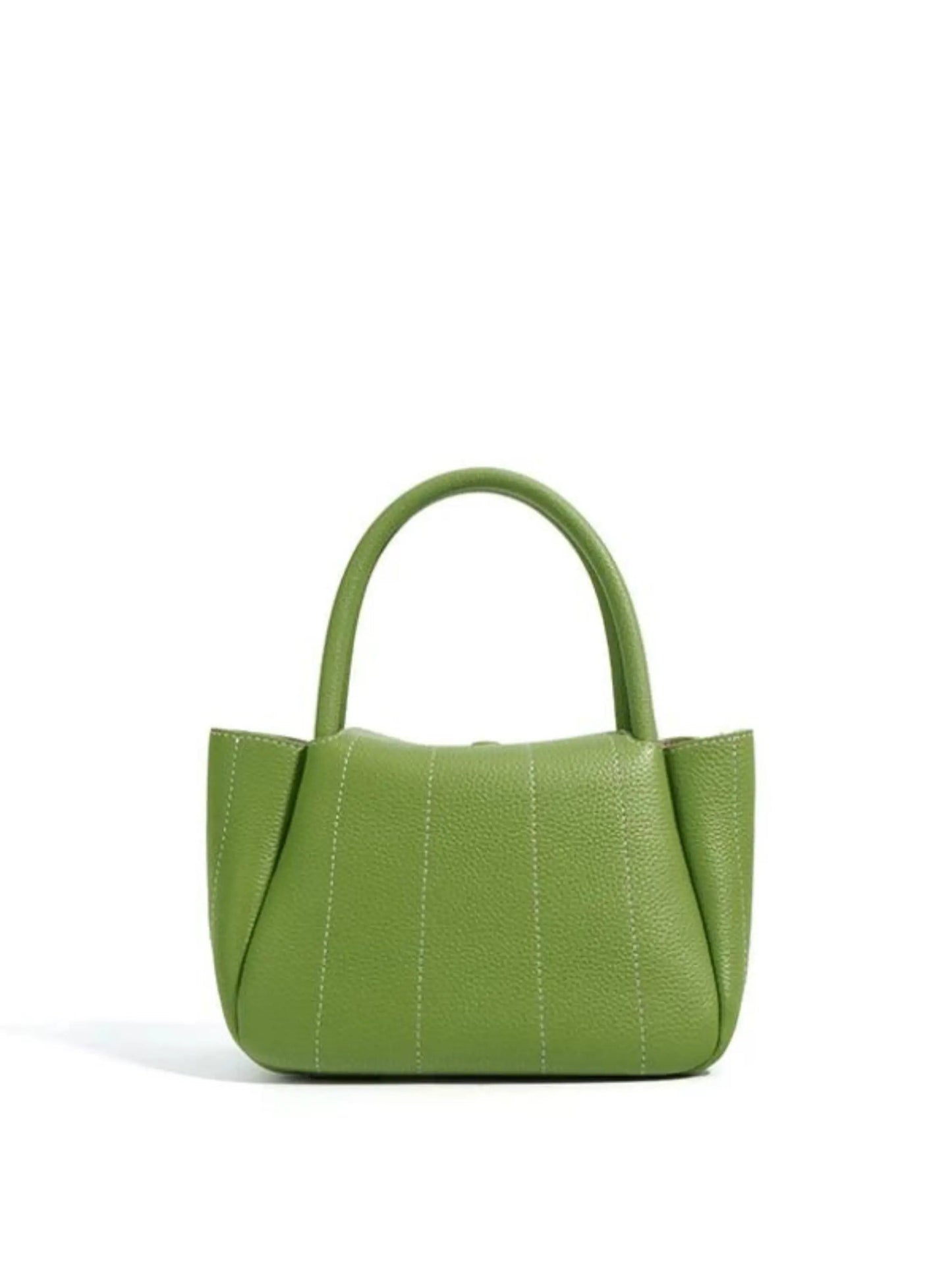 Beatrix Grüne Lederhandtasche Minimalistisches Design