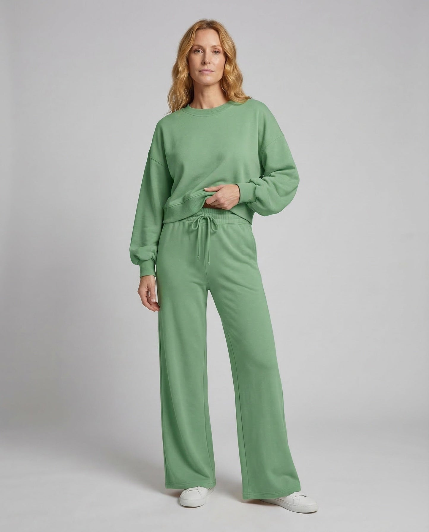Damen Lounge Zweiteiler Set Sweatshirt - Norvielle