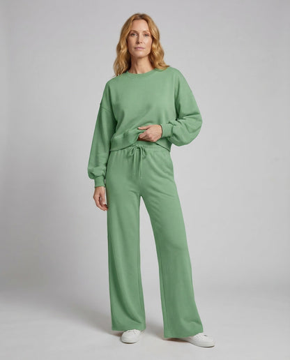 Damen Lounge Zweiteiler Set Sweatshirt - Norvielle