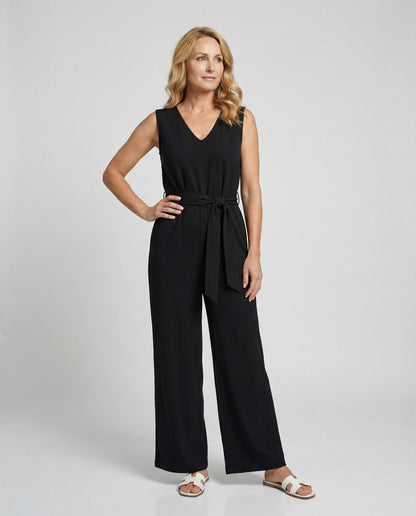 Damen Jumpsuit Elegant Taillengürtel - Norvielle