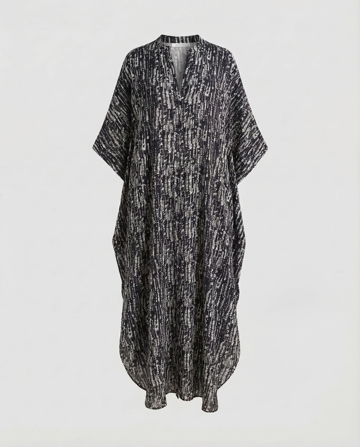 Damen Maxi Kaftan Kleid mit Taschen
