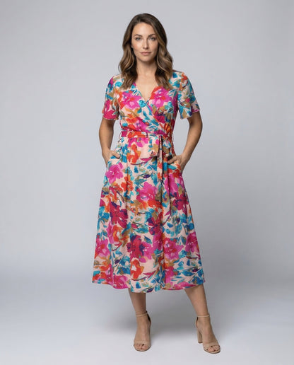 Damen Midikleid Kimono Freizeitkleid - Norvielle