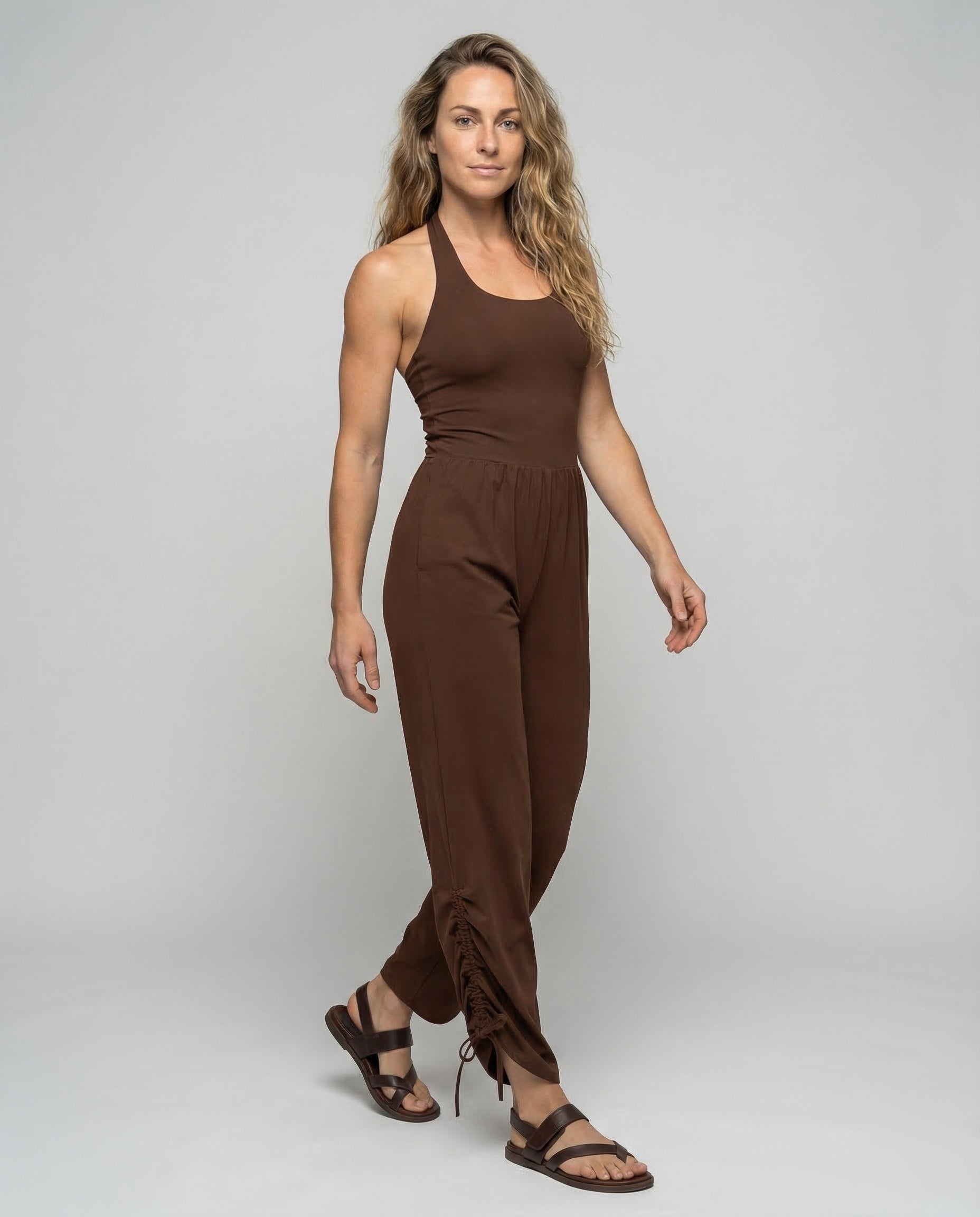 Damen Jumpsuit Elegant Weites Bein - Norvielle