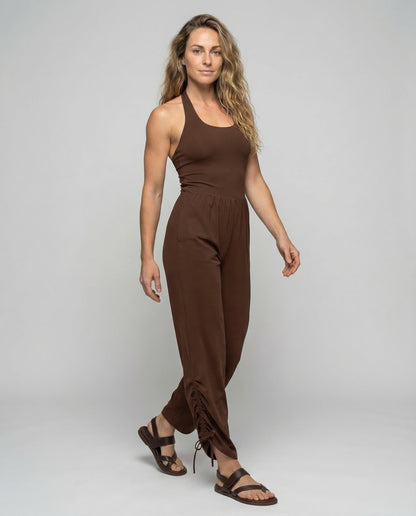Damen Jumpsuit Elegant Weites Bein - Norvielle