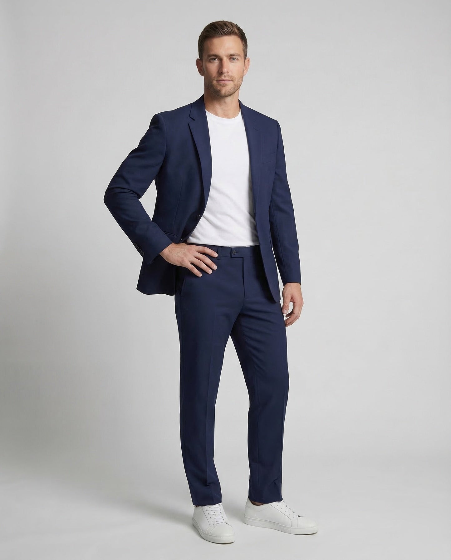 Herren Slimfit Businessanzug Einreiher - Norvielle