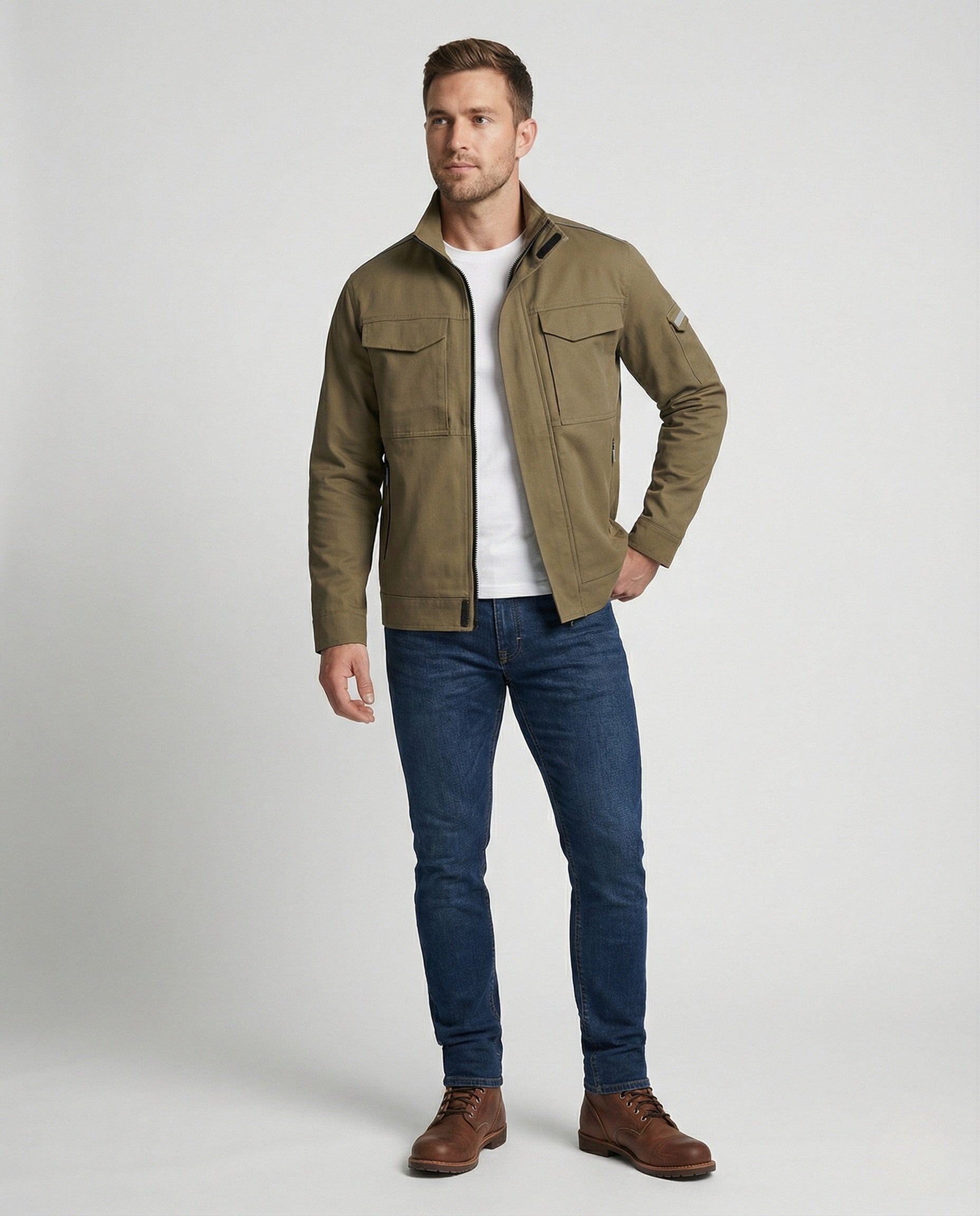 Herren Arbeitsjacke Baumwolle Multifunktional - Norvielle