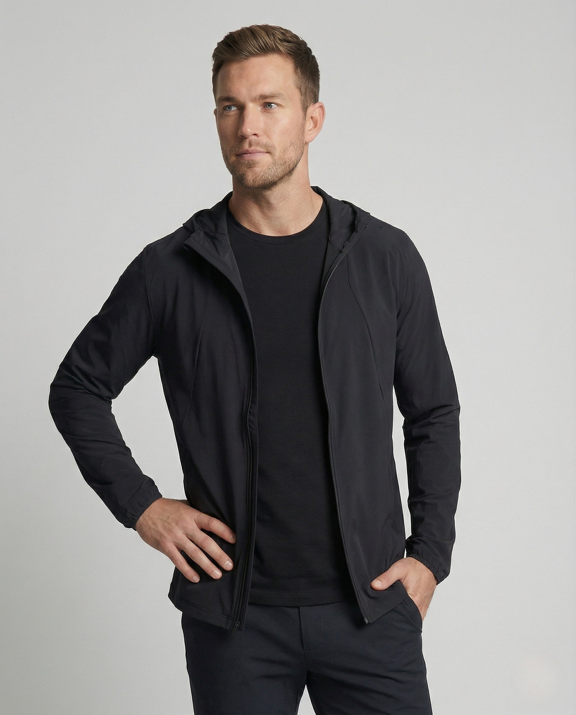 Herren Trainingsjacke Wasserabweisend Kapuze - Norvielle