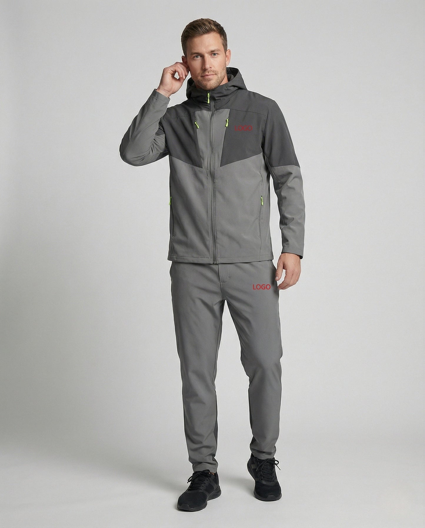 Herren Softshell Trainingsanzug Kapuze - Norvielle