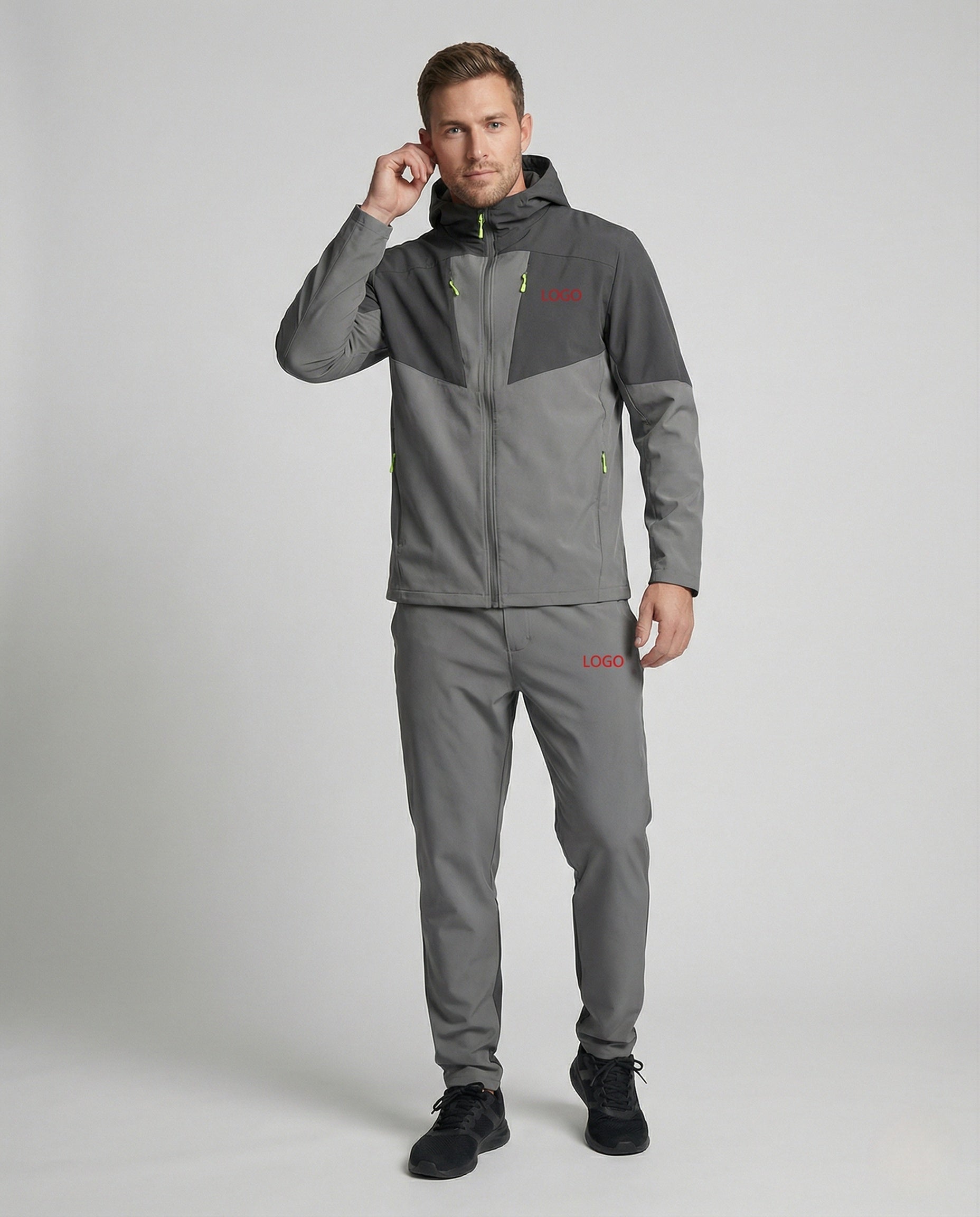 Herren Softshell Trainingsanzug Kapuze - Norvielle