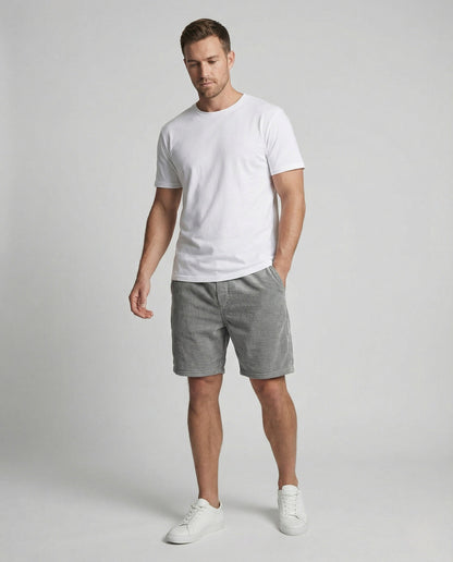 Herren Kordhose Bermuda Elastischer Bund - Norvielle