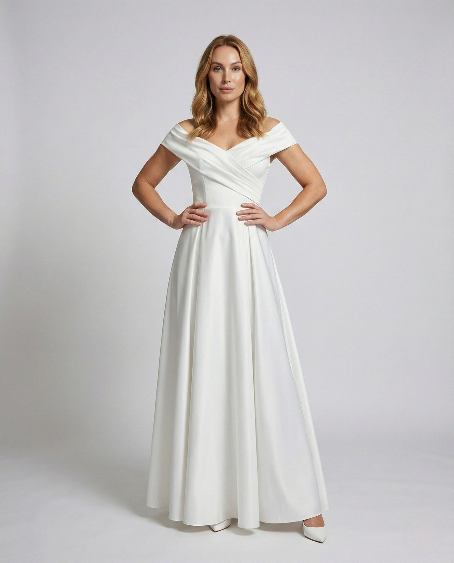 Damen Maxikleid Wickeloberteil Festlich - Norvielle