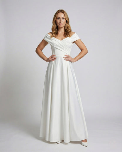 Damen Maxikleid Wickeloberteil Festlich - Norvielle