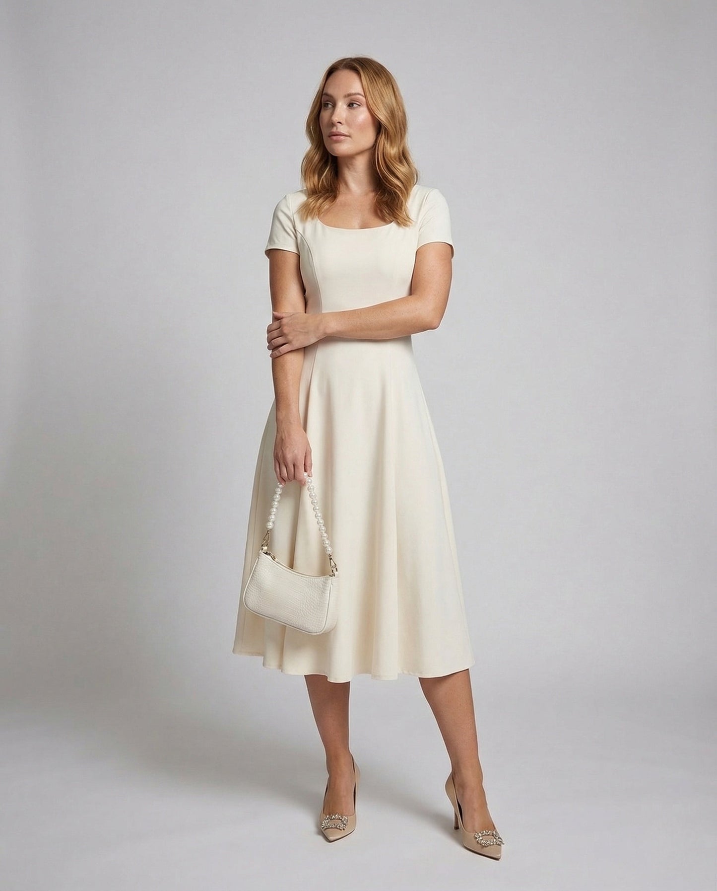 Damen Maxikleid Figurbetonter Glockenrock - Norvielle