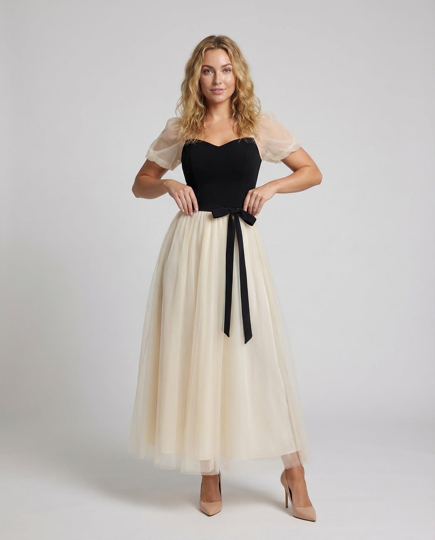Damen Maxikleid Tüllrock Gala Abendkleid - Norvielle
