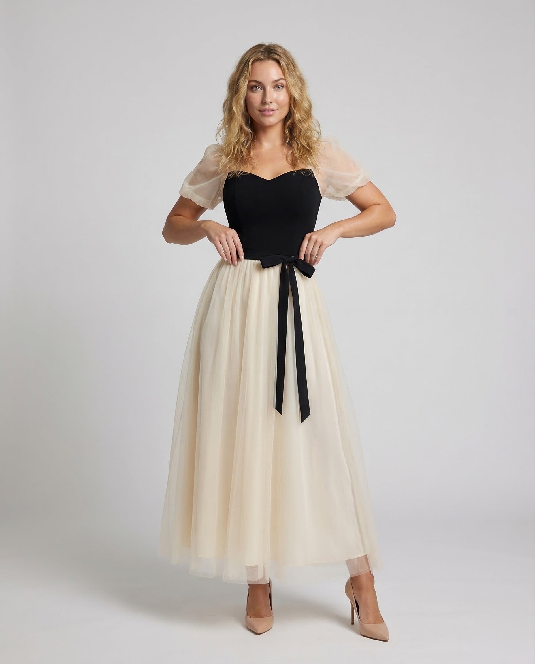 Damen Maxikleid Tüllrock Gala Abendkleid - Norvielle