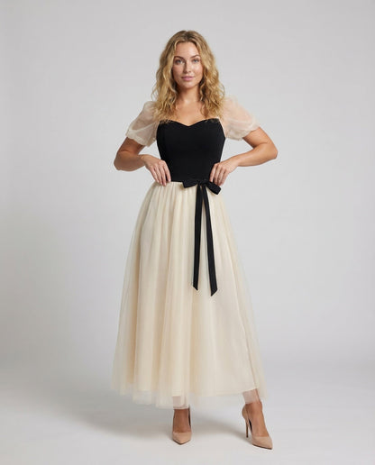 Damen Maxikleid Tüllrock Gala Abendkleid - Norvielle