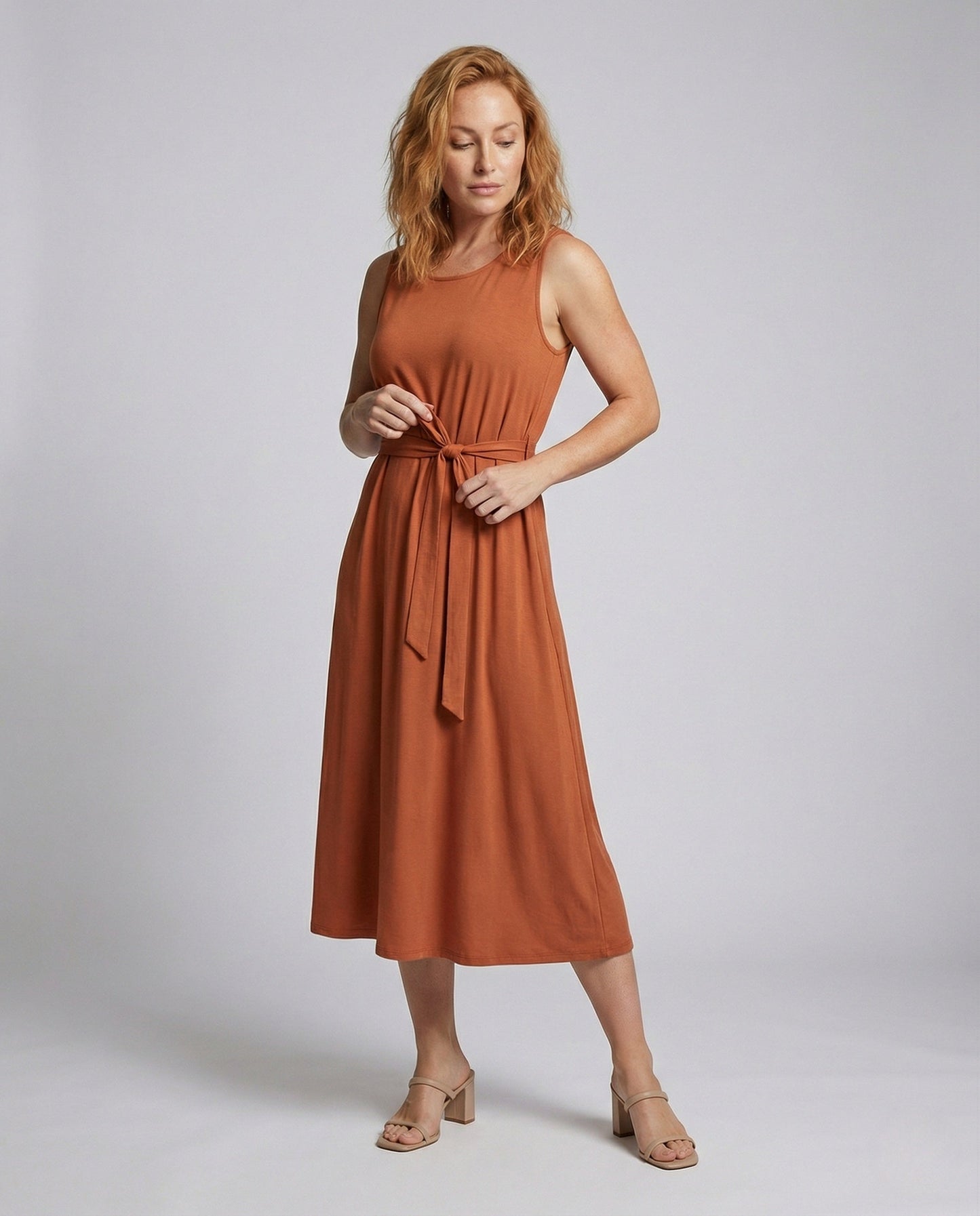 Damen Freizeitkleid Knöchellang Mit Taschen - Norvielle