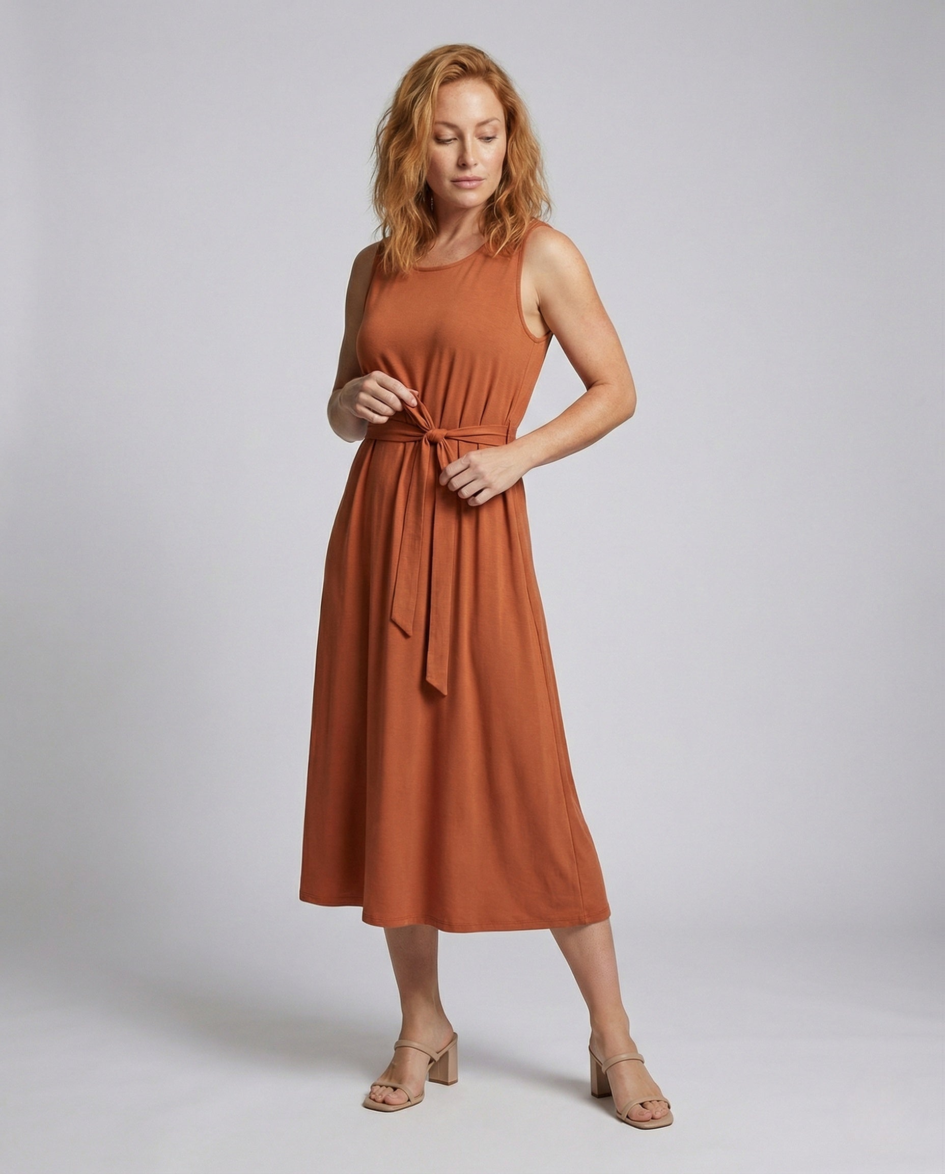 Damen Freizeitkleid Knöchellang Mit Taschen - Norvielle