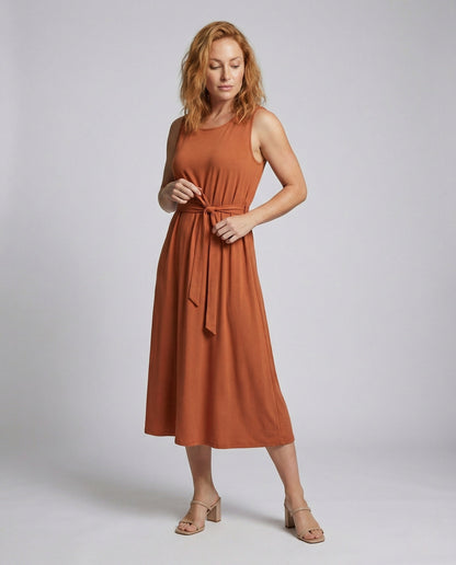 Damen Freizeitkleid Knöchellang Mit Taschen - Norvielle