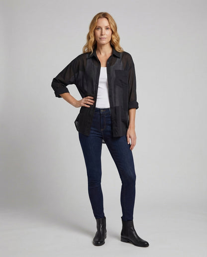 Damen Leinenoptik Zweiteiler Shorts - Norvielle