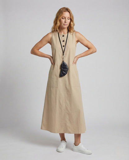 Damen Oversize Swingkleid mit Taschen - Norvielle