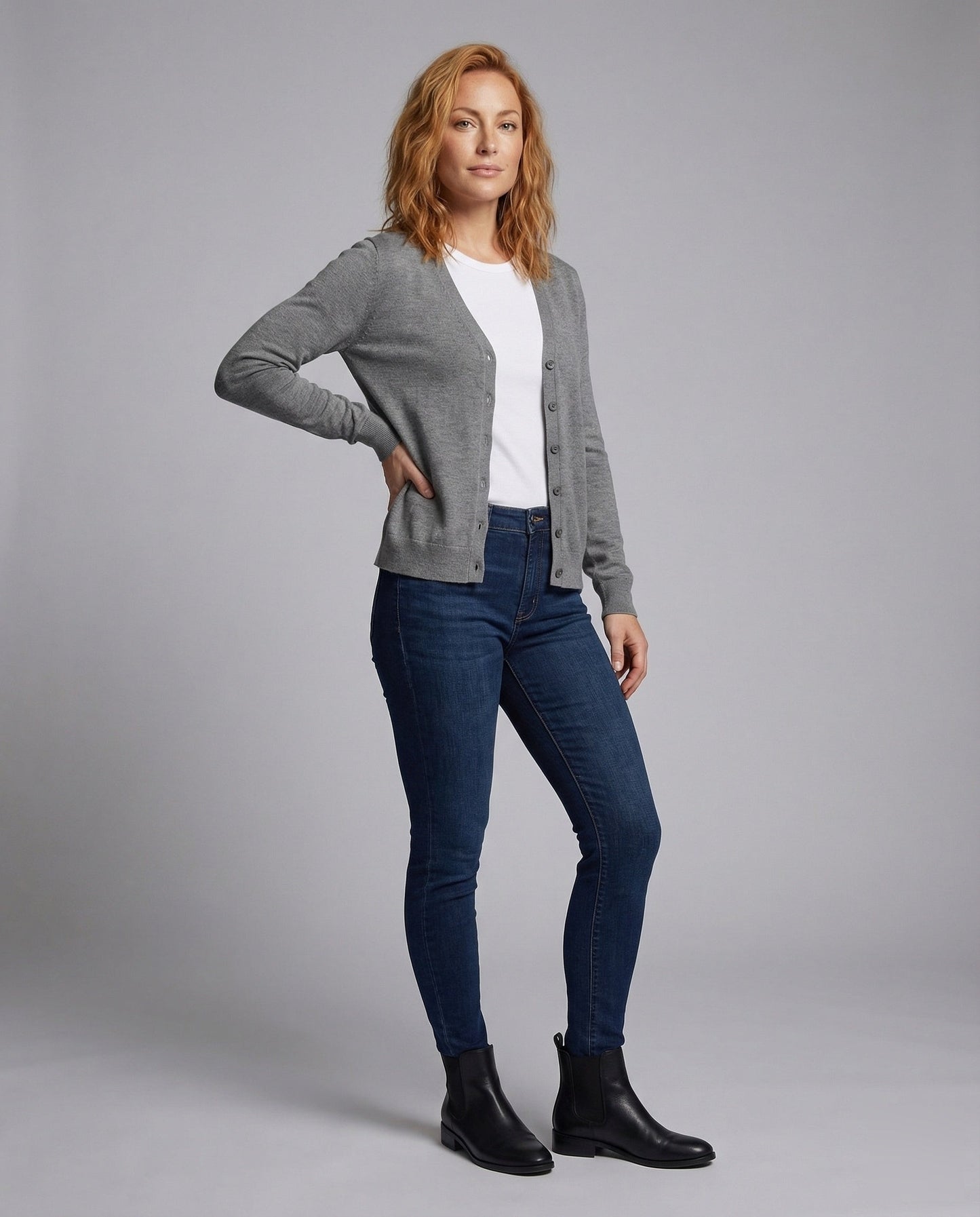 Damen Lagen-Set Maxirock Cardigan - Norvielle
