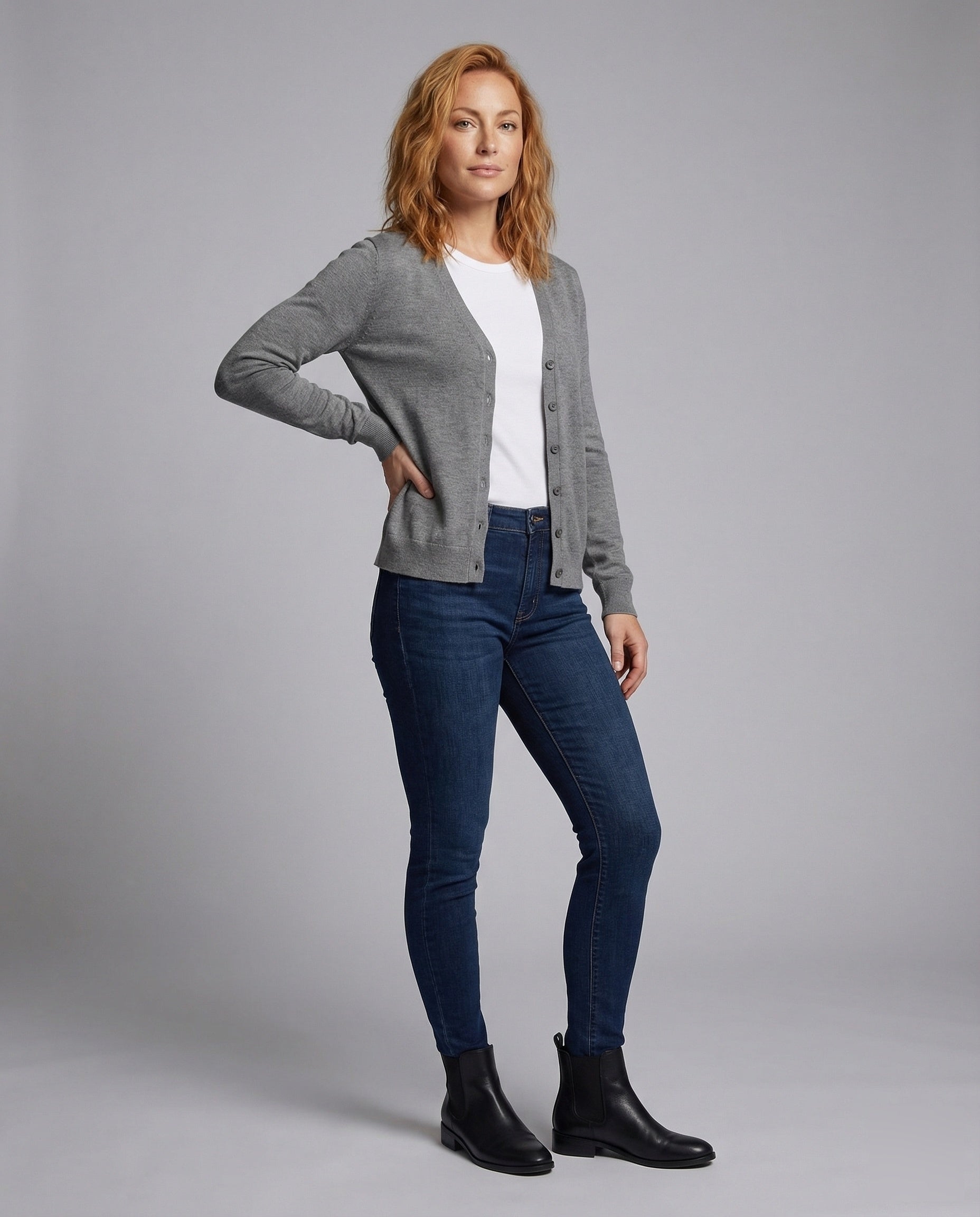 Damen Lagen-Set Maxirock Cardigan - Norvielle