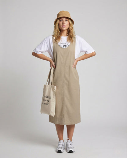 Damen Trägerkleid Minimalistisch Midi - Norvielle