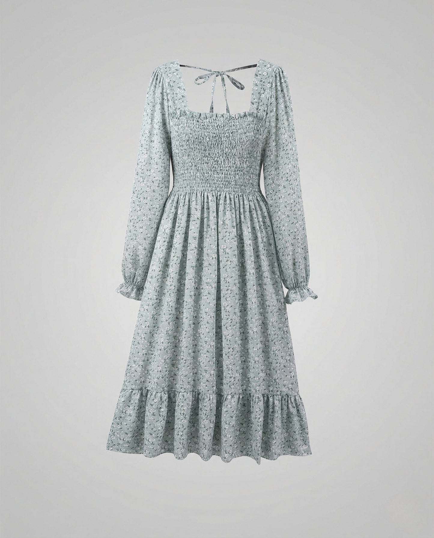 Damen Smoko Midikleid - Norvielle