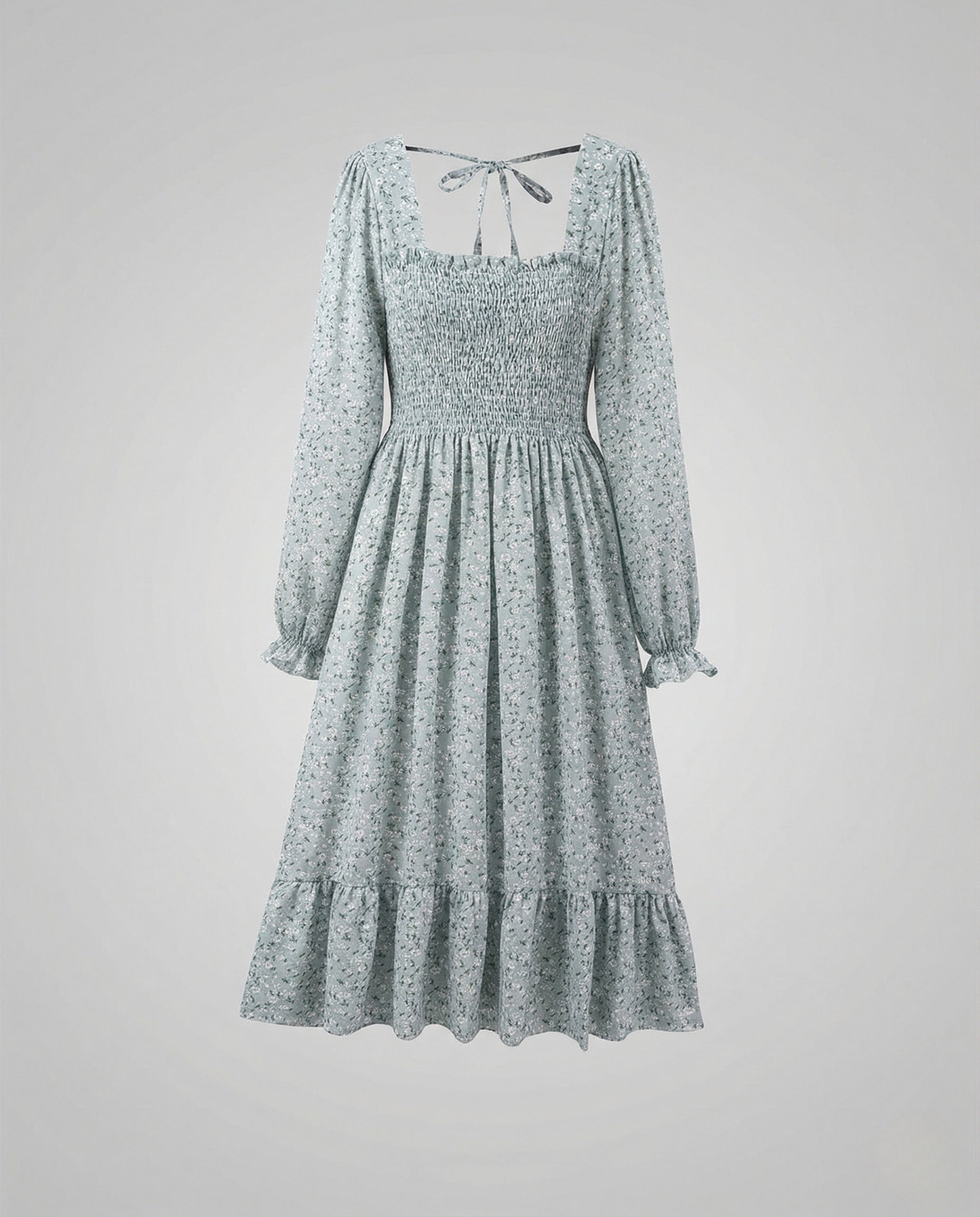 Damen Smoko Midikleid - Norvielle