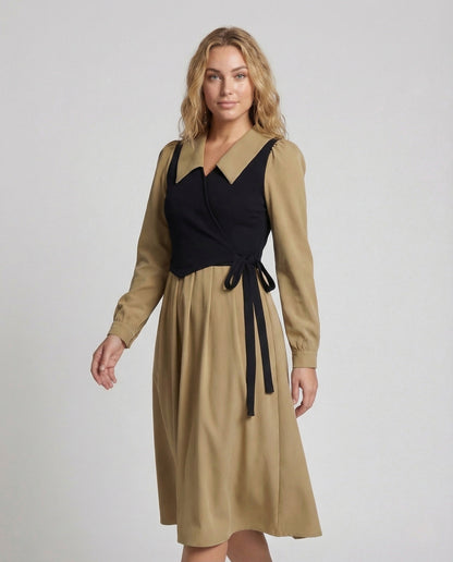 Damen Retro Midikleid mit Bustier - Norvielle