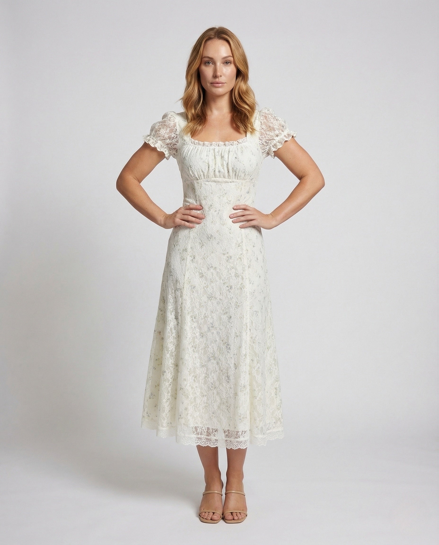 Damen Korsettkleid A-Linie Spitze - Norvielle