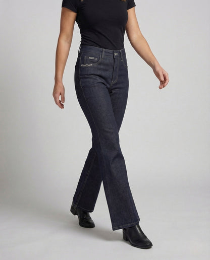 Damen High Waist Bootcut Jeans - Norvielle