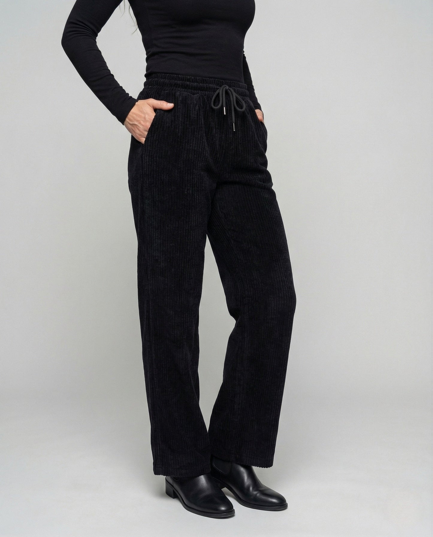 Damen Thermo Loungehose Gerippt - Norvielle