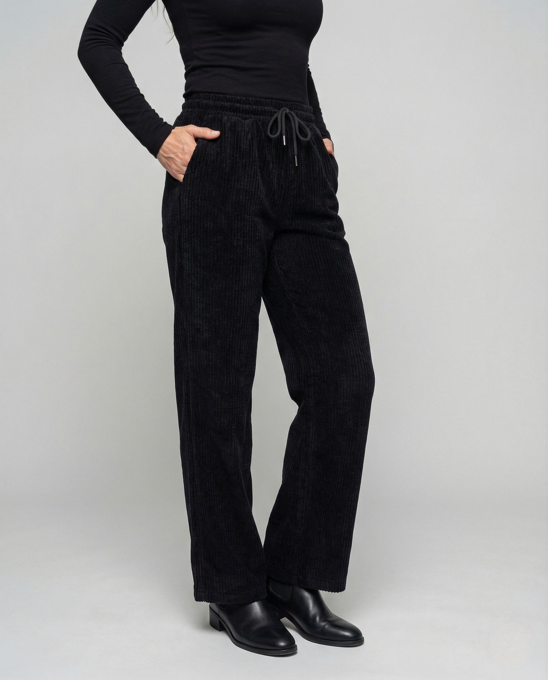 Damen Thermo Loungehose Gerippt - Norvielle