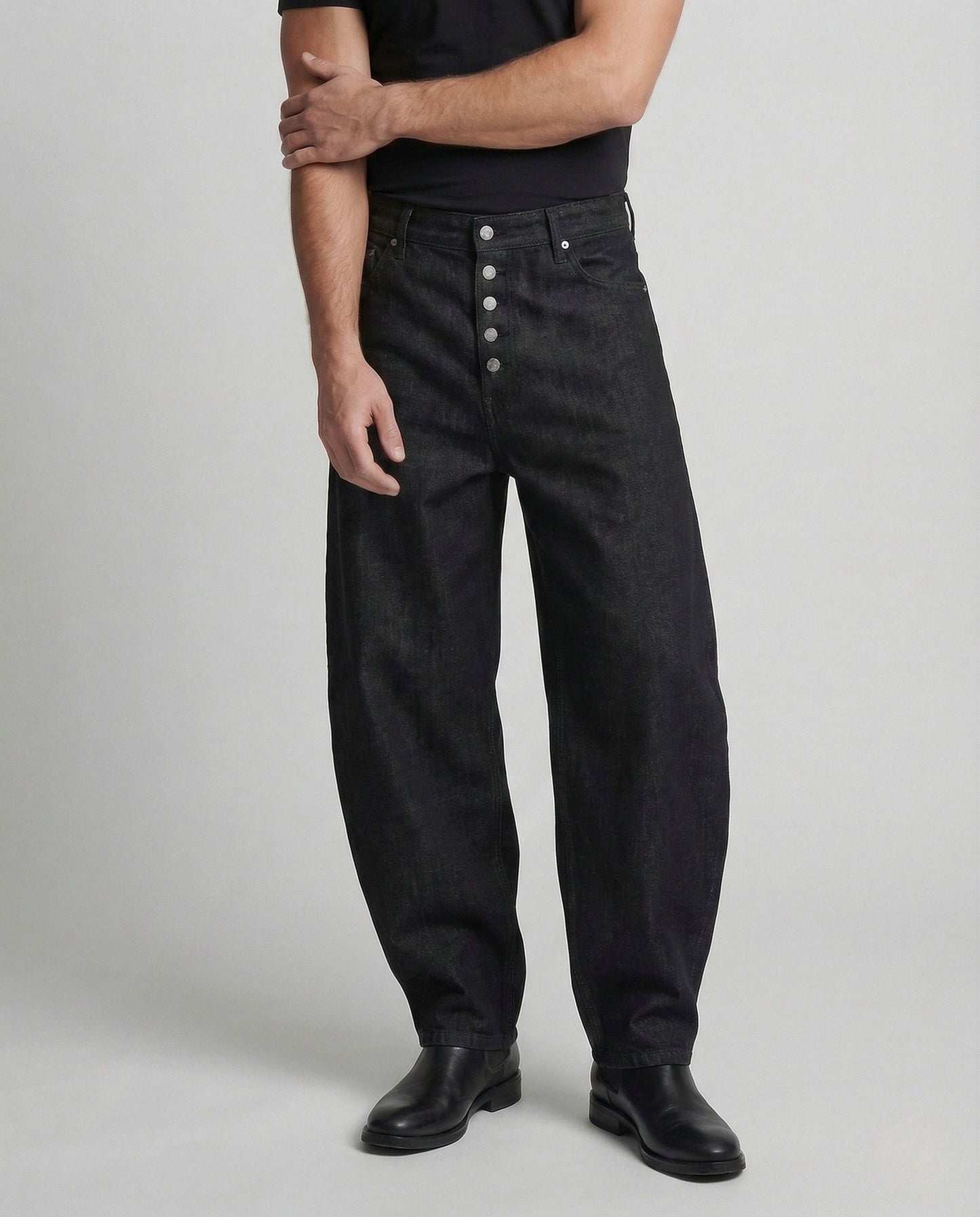 Damen Palazzo-Hose Knopfleiste - Norvielle