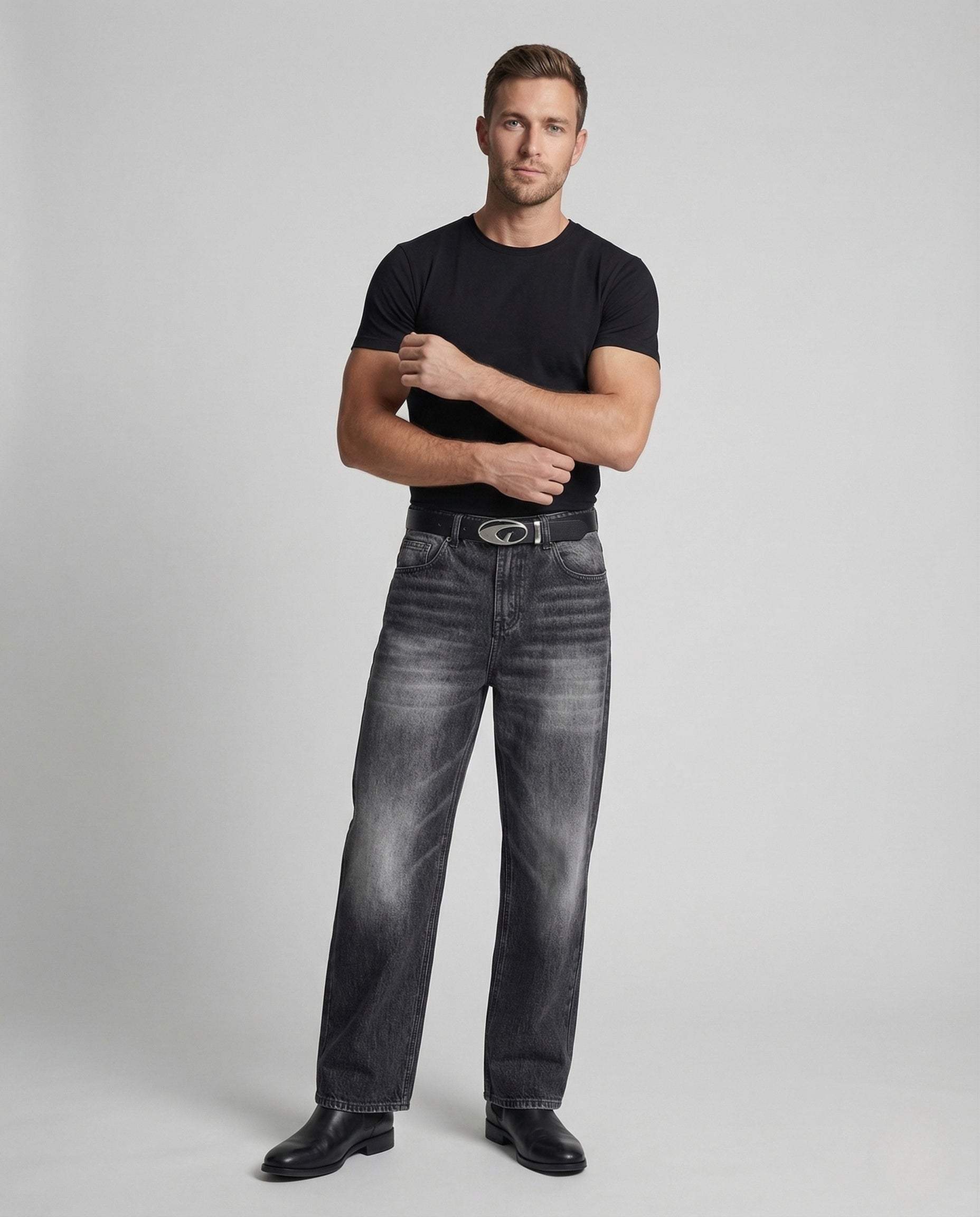 Herren Hochtaillen Jeans Relaxed Fit - Norvielle