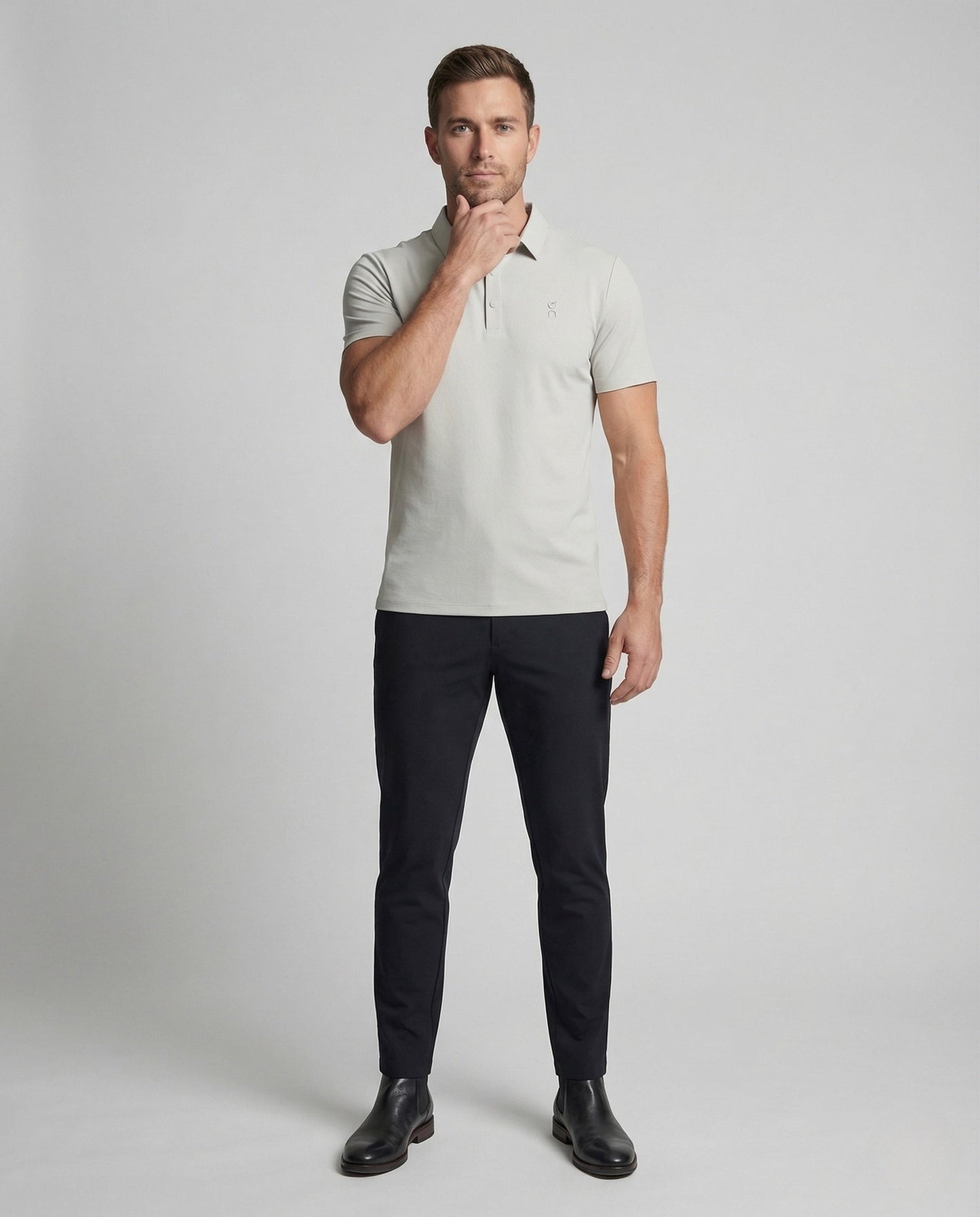 Herren Poloshirt Mikropiqué Druckknöpfe - Norvielle
