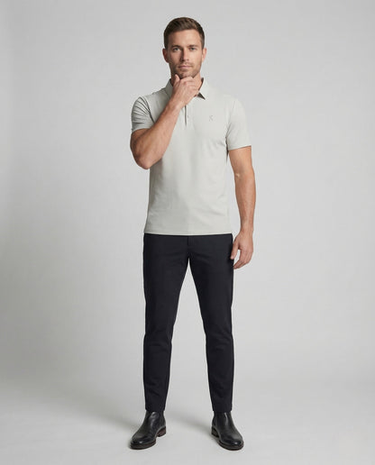 Herren Poloshirt Mikropiqué Druckknöpfe - Norvielle