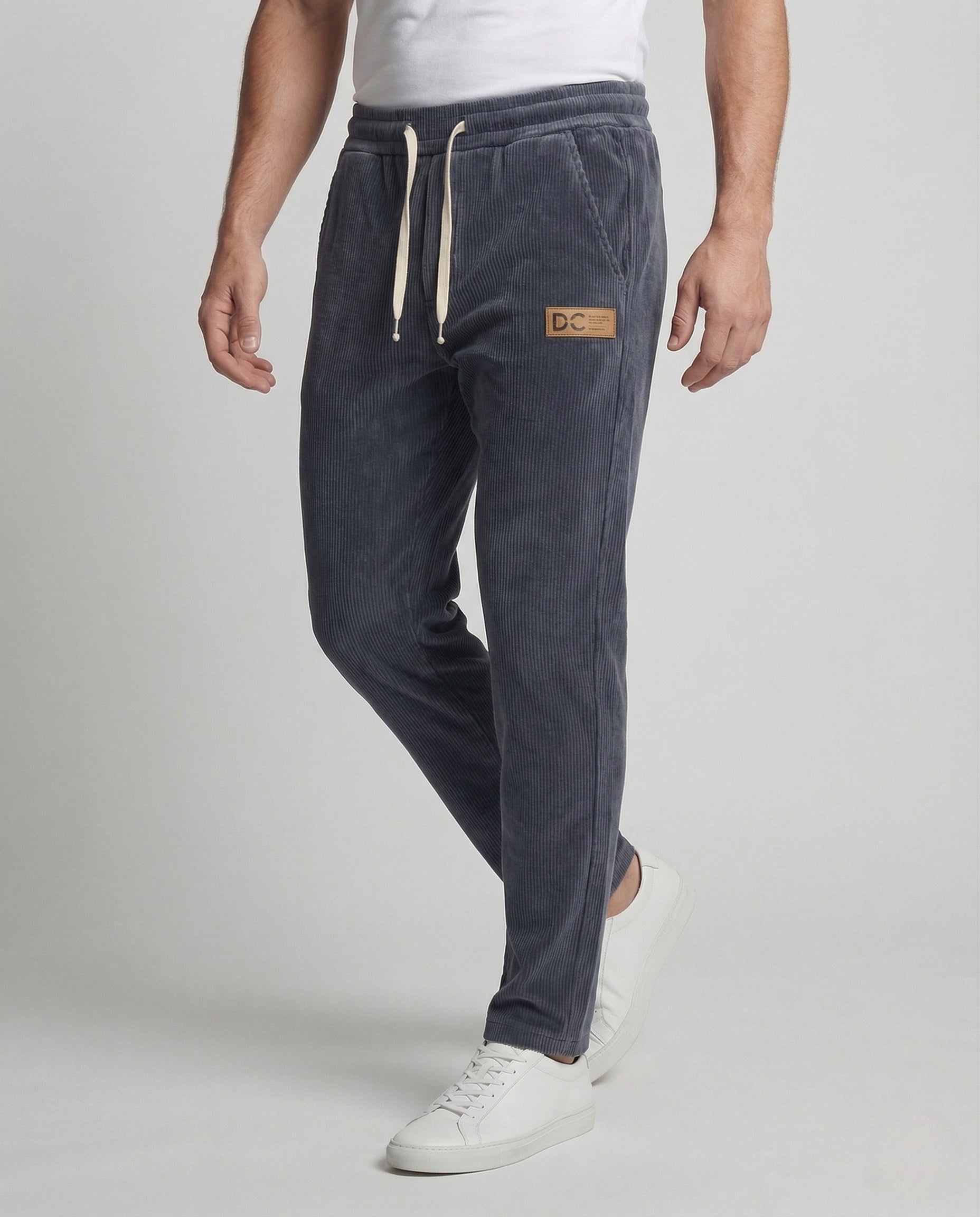 Herren Thermo Freizeithose Elastischer Bund Innenfutter Schwarz - Norvielle