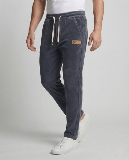 Herren Thermo Freizeithose Elastischer Bund Innenfutter Schwarz - Norvielle