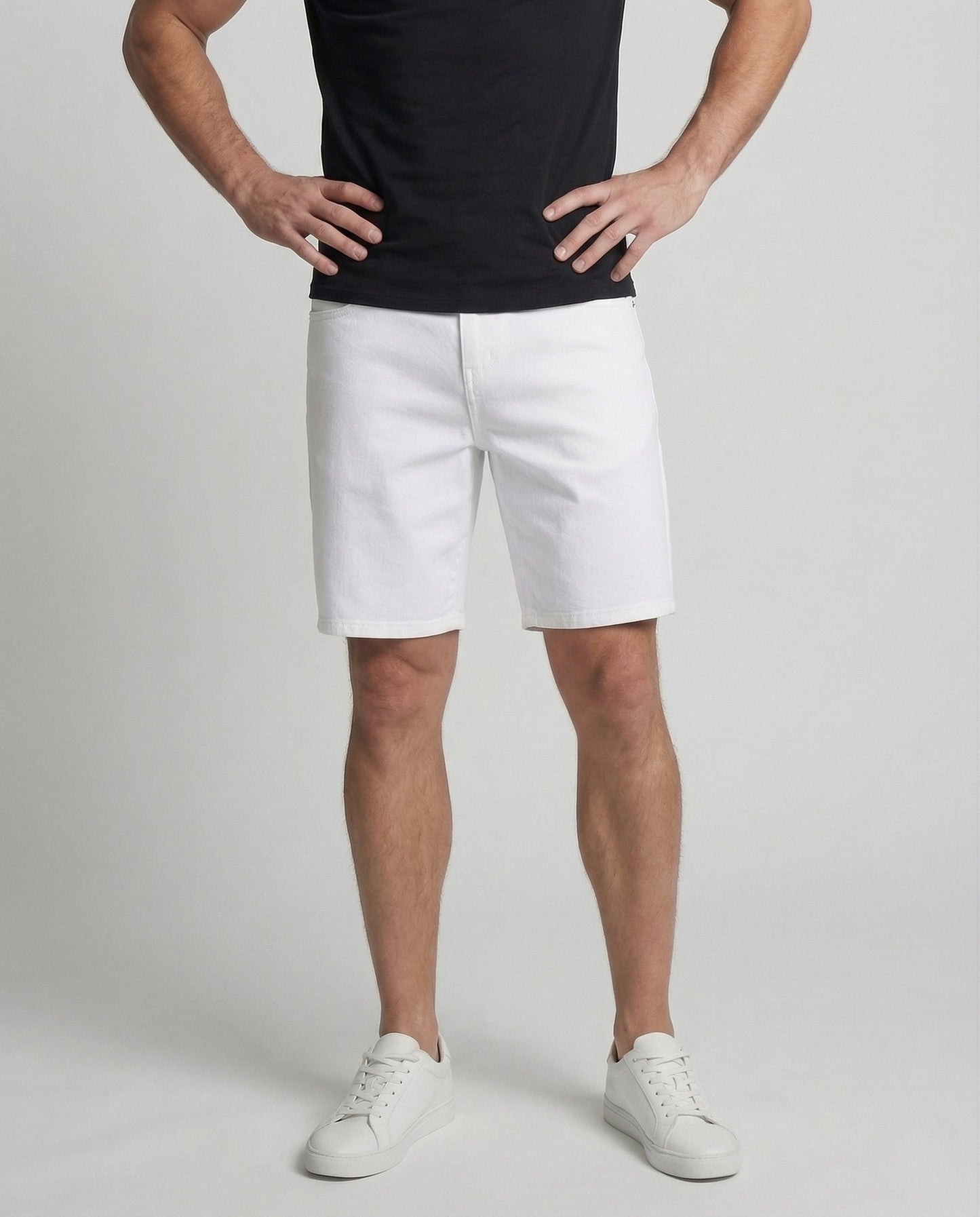 Herren Baggy Denim Bermuda Shorts Weites Bein - Norvielle