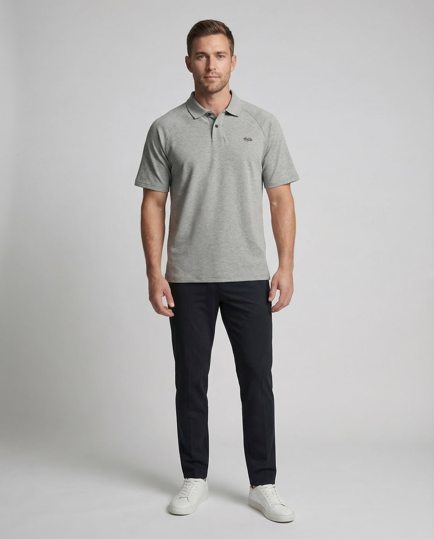 Herren Poloshirt Weit Raglanärmel Polokragen - Norvielle