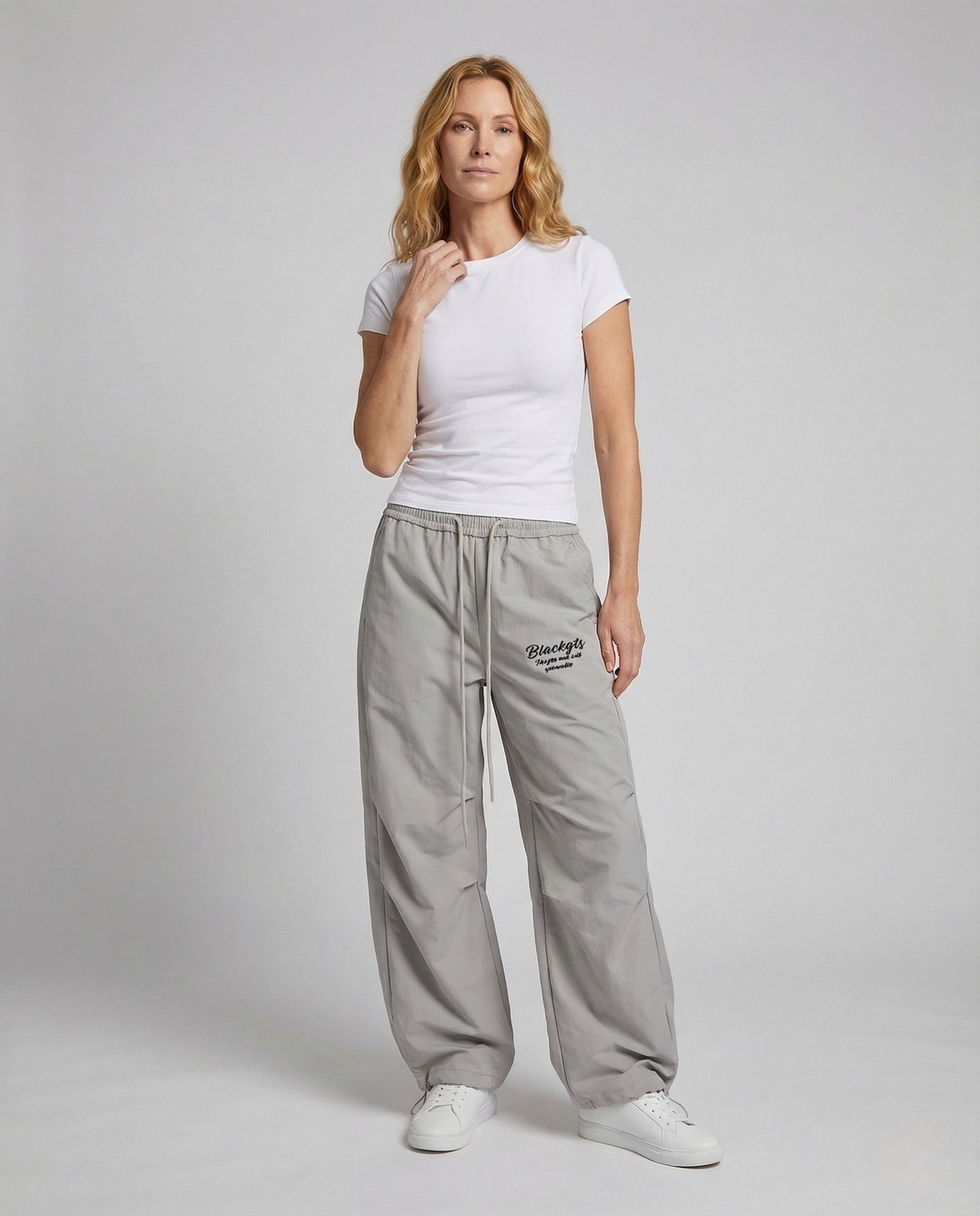 Damen Baggyhose Weit Elastischer Bund - Norvielle