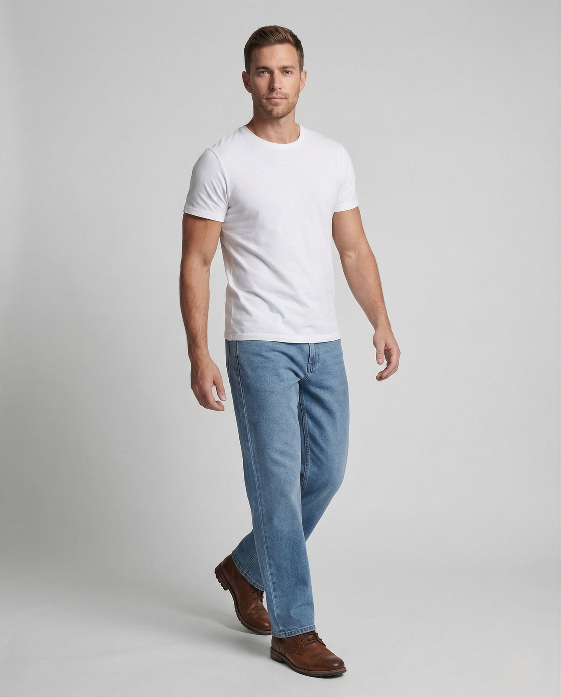 Damen Baggy Jeans Weite Bein Tiefer Schritt - Norvielle