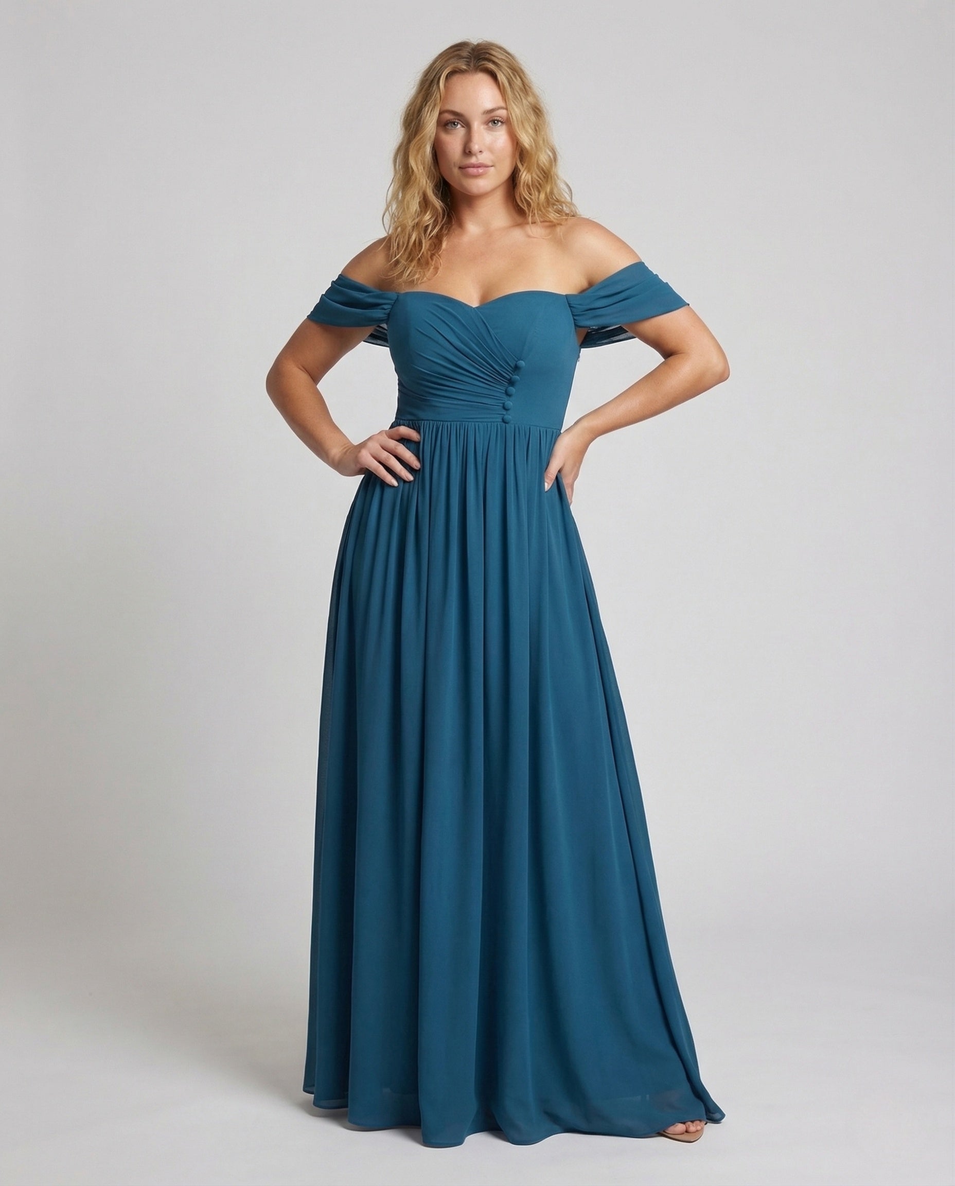 Damen Maxikleid Schulterfrei Herzförmiger Ausschnitt - Norvielle